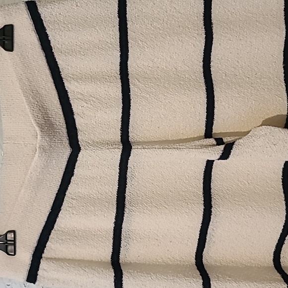 Zara Striped Wide Leg Knit Pant Size M - Picture 2 of 6